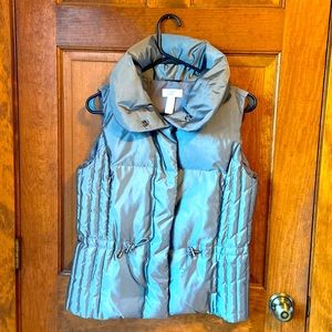 Loft- silver puffer vest